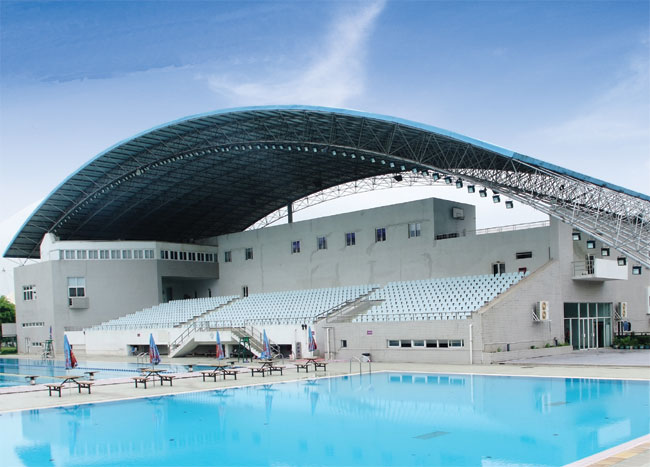 西青游泳馆网架